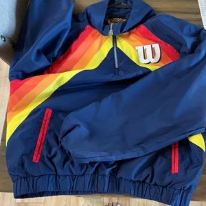 Wilson + Forever 21 Windbreaker jacket size Small